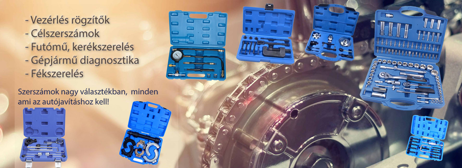 Szerszámok nagy választékban, minden ami az autójavításhoz kell!