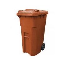 Háztartási kuka 240 L BARNA kerekes