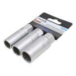 Gyertyakulcs készlet 14, 16, 18mm 3/8″ 3 részes