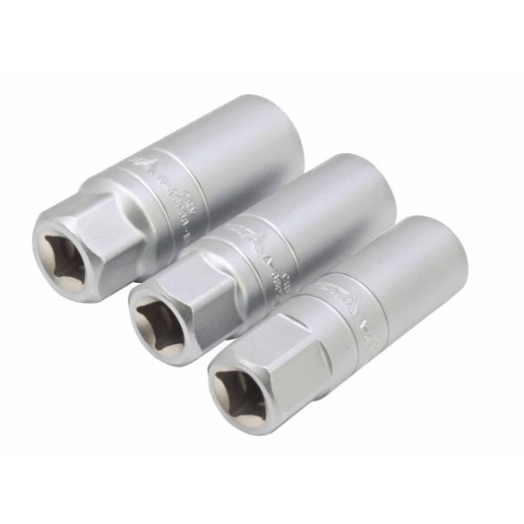 Gyertyakulcs készlet 14, 16, 18mm 3/8″ 3 részes