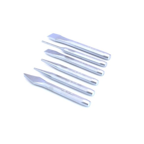 Véső, pontozó, kiütő készlet 6r. (A-6CCS)