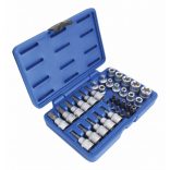 E-torx dugókulcs és torx bit dugókulcs készlet 34 részes (A-TXSET34)