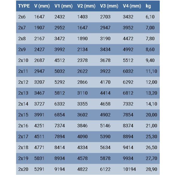 Többcélú alu létra 2x14