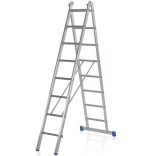 Többcélú alu létra 2x9