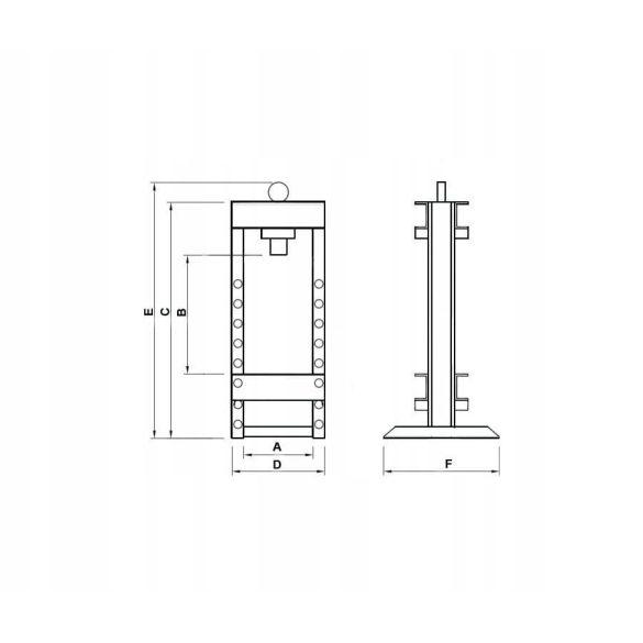 Hidraulikus-pneumatikus prés 30T (B3603)