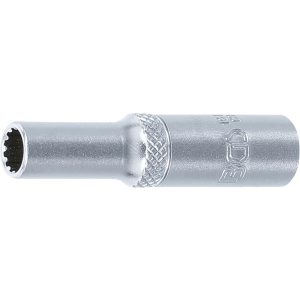 BGS Technic Dugókulcs - Gear Lock, mély 6,3 mm (1/4") 6 mm (BGS-10156)