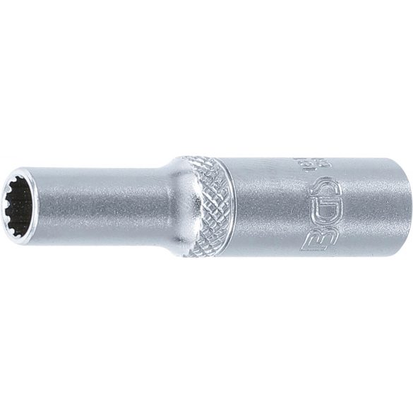 BGS Technic Dugókulcs - Gear Lock, mély 6,3 mm (1/4") 6 mm (BGS-10156)