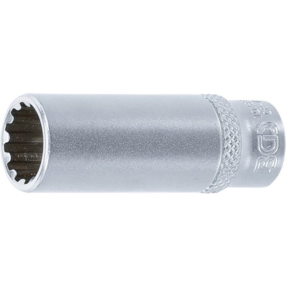 BGS Technic Dugókulcs - Gear Lock, mély 6,3 mm (1/4") 12 mm (BGS-10162)