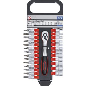 BGS Technic Dugókulcskészlet 6,3 mm (1/4") 4 - 13 mm 27 darabos (BGS-15105)