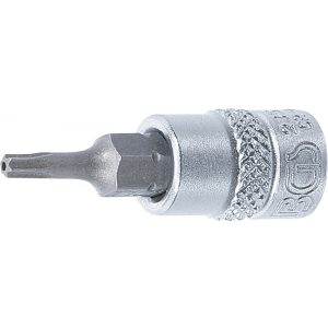 BGS Technic Behajtófej 6,3 mm (1/4") T-profil (Torx) T10 furattal (BGS-2357)