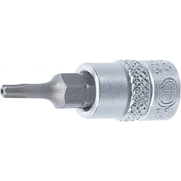 BGS Technic Behajtófej 6,3 mm (1/4") T-profil (Torx) T10 furattal (BGS-2357)