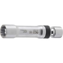   BGS technic Univerzális csuklós gyújtógyertya kulcs, rögzítő rugóval, 3/8", 16 mm, 12 pontos (BGS 2391)