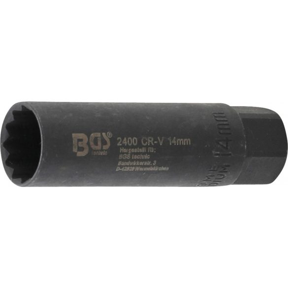 BGS Technic Gyújtógyertya kulcs, hatszögletű 10 mm (3/8") 14 mm (BGS-2400)