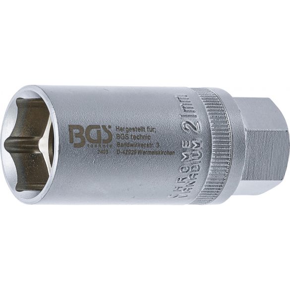 BGS Technic Gyújtógyertya kulcs, hatszögletű 12,5 mm (1/2") 21 mm (BGS-2403)