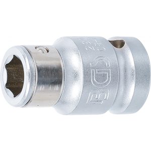 BGS Technic Golyós behajtófej-adapter Belső négyszögletű kulcsnyílású elem 12,5 mm (1/2") Belső hatszögletű 10 mm (3/8") (BGS-290)