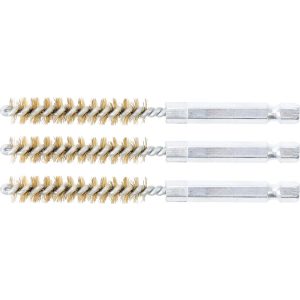 BGS Technic Sárgarézkefe 9 mm 6,3 mm (1/4") 3 darabos (BGS-3078-9-M)