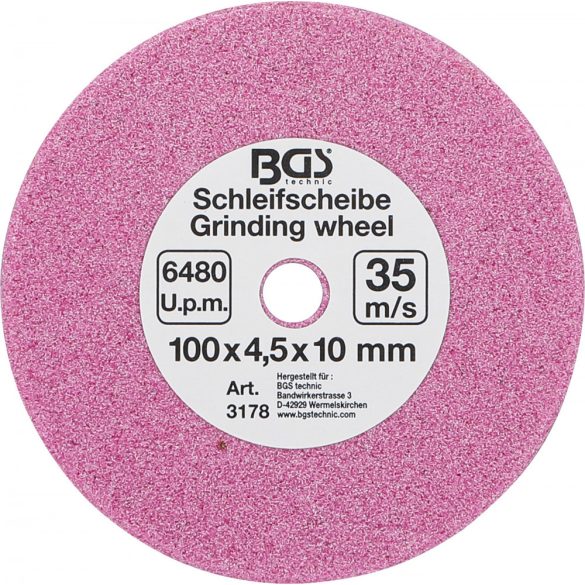 BGS Technic Csiszolókorong a BGS 3180-hez Ø 100 x 4,5 x 10 mm (BGS-3178)