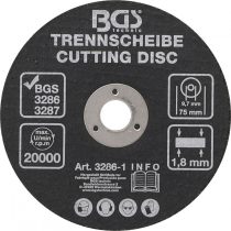 BGS Technic Vágókorong Ø 75 x 1,8 x 9,7 mm (BGS-3286-1)