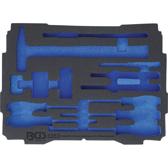 BGS technic Hab anyagú betét BOXSYS1 & 2 típushoz | üres | 3353 cikkszámhoz (BGS 3353-1)