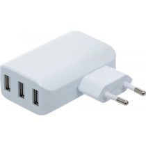   BGS Technic Univerzális USB-töltőkészülék 3 USB-port max 3,4 A összesen max. 2,4 A / USB 110 - 240 V (BGS-3377)