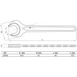 BGS Technic Egyoldalas villáskulcs DIN 894 46 mm (BGS-34246)