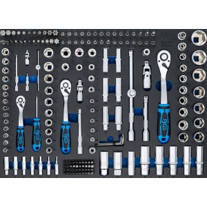 BGS Technic Műhelykocsi-betét 3/3: Dugókulcskészlet 192 darabos (BGS-4036)
