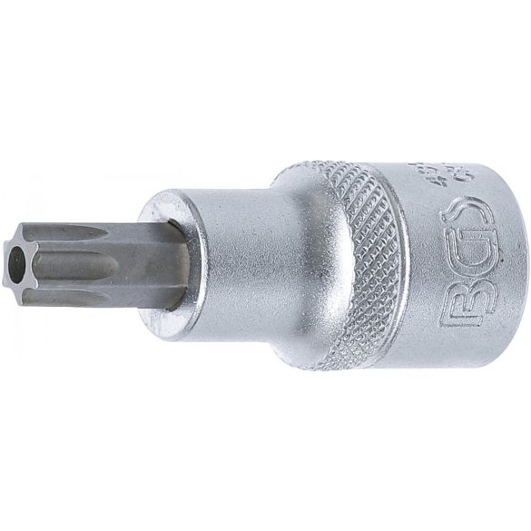 BGS technic Biztonsági Torx bitfej, 1/2", fúrt. T50, 53 mm hosszú (BGS 4328)