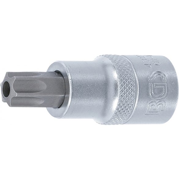 BGS Technic Behajtófej 12,5 mm (1/2") T-profil (Torx) T55 furattal (BGS-4329)