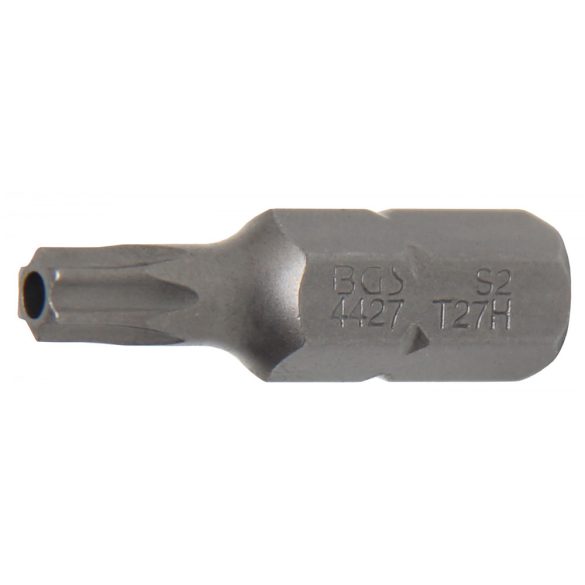 BGS Technic Behajtófej Hossz 30 mm Külső hatszögletű 8 mm (5/16") T-profil (Torx) T27 furattal (BGS-4427)