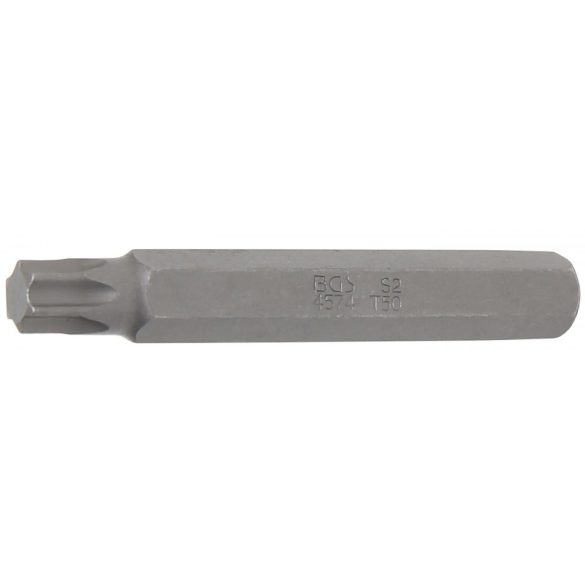 BGS Technic Behajtófej Hossz 75 mm Külső hatszögletű 10 mm (3/8") T-profil (Torx) T50 (BGS-4574)