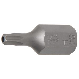 BGS Technic Behajtófej Hossz 30 mm Külső hatszögletű 10 mm (3/8") T-profil (Torx) T25 furattal (BGS-4625)