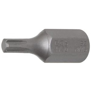 BGS Technic Behajtófej Hossz 30 mm Külső hatszögletű 10 mm (3/8") Ékprofil (RIBE) M5 (BGS-4760)