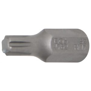 BGS Technic Behajtófej Hossz 30 mm Külső hatszögletű 10 mm (3/8") Ékprofil (RIBE) M7 (BGS-4762)