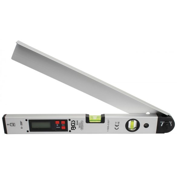 BGS technic Digitális LCD szögmérő vízmértékkel, 450 mm (BGS 50440)