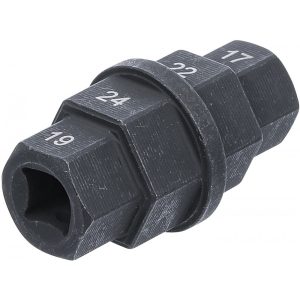 BGS Technic Motorkerékpár speciális betét 10 mm (3/8") 17 - 19 - 22 - 24 mm (BGS-5058)