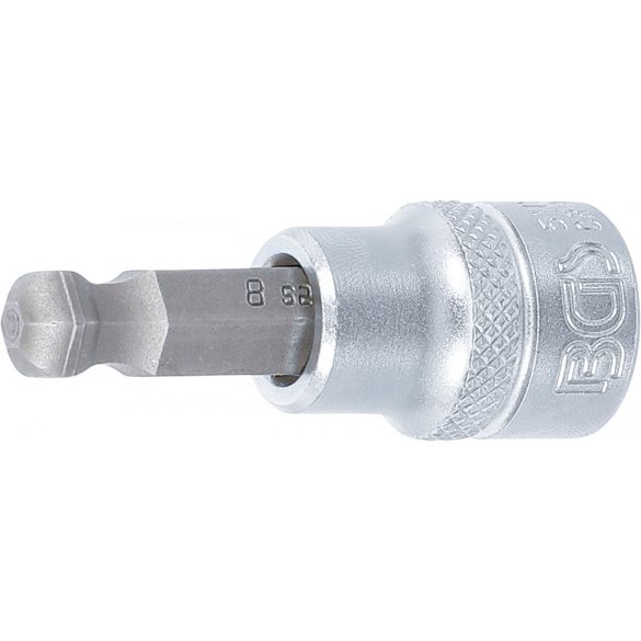 BGS Technic Behajtófej 10 mm (3/8") Gömbfejes Belső hatszögletű 8 mm (BGS-5115)