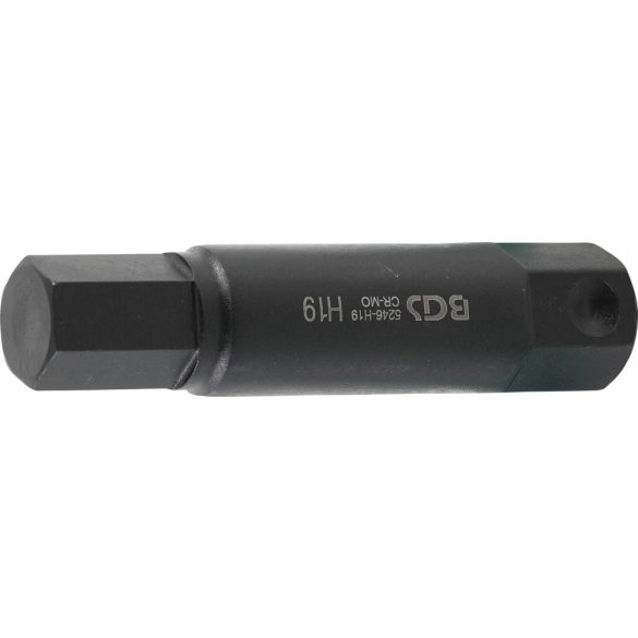 BGS Technic Behajtófej Hossz 100 mm Külső hatszögletű 22 mm Belső hatszögletű 19 mm (BGS-5246-H19)