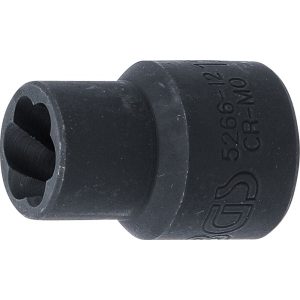 BGS Technic Spirálbites dugókulcsbetét / csavarkiszedő 12,5 mm (1/2") 12 mm (BGS-5266-12)