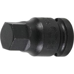 BGS Technic Levegős dugókulcs Hossz 42 mm 12,5 mm (1/2") Belső hatszögletű 17 mm (BGS-5334-H17)