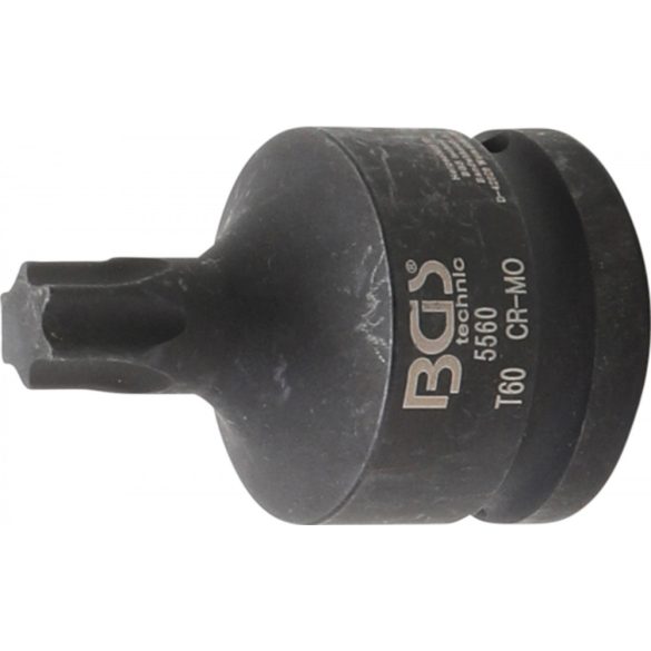 BGS technic 3/4" Levegős dugókulcs | T-profil (Torx) T60 (BGS 5560)