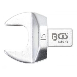 BGS Technic Villásfej nyomatékkulcshoz 15 mm Befogó 9 x 12 mm (BGS-6900-15)