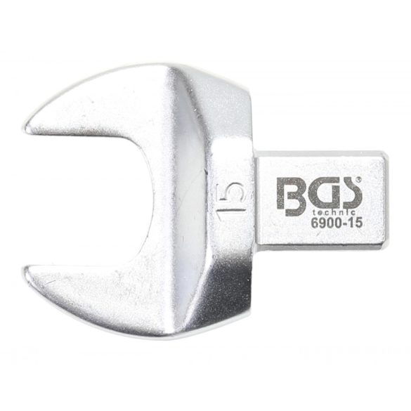 BGS Technic Villásfej nyomatékkulcshoz 15 mm Befogó 9 x 12 mm (BGS-6900-15)