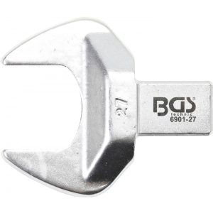 BGS Technic 27 mm villáskulcs fej | cserélhető fejű nyomatékkulcsokhoz (BGS 6901-27)