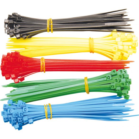 Kraftmann Kábel kötöző színes 200 részes 5 színű (BGS 80875)