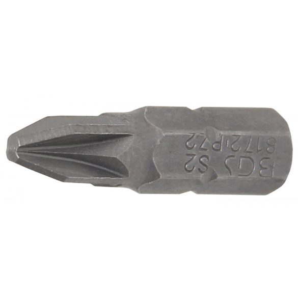 BGS Technic Behajtófej Hossz 25 mm Külső hatszögletű 6,3 mm (1/4") Csillag PZ2 (BGS-8172)