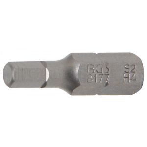 BGS Technic Behajtófej Hossz 25 mm Külső hatszögletű 6,3 mm (1/4") Belső hatszögletű 4 mm (BGS-8177)