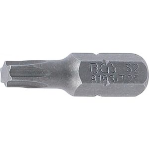 BGS Technic Behajtófej Hossz 25 mm Külső hatszögletű 6,3 mm (1/4") T-profil (Torx) T25 (BGS-8193)