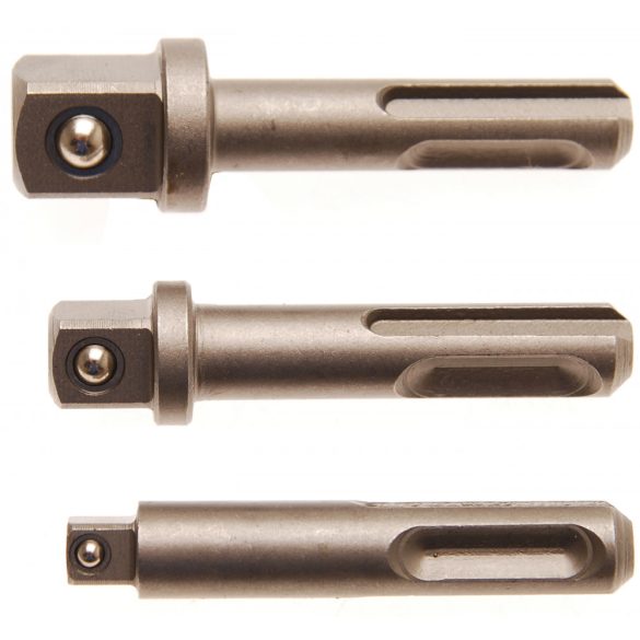 BGS Technic Adapterkészlet SDS - 6,3 mm (1/4"), 10 mm (3/8"), 12,5 mm (1/2") 3 darabos (BGS-8214)