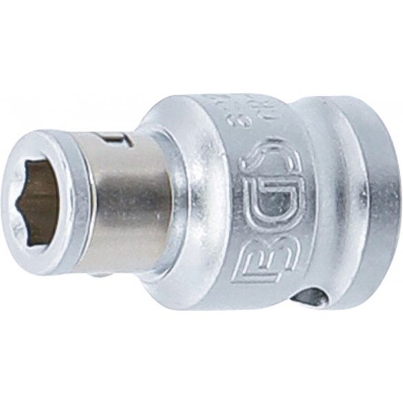 BGS Technic Golyós behajtófej-adapter Belső négyszögletű kulcsnyílású elem 10 mm (3/8") Belső hatszögletű 6,3 mm (1/4") (BGS-8225)