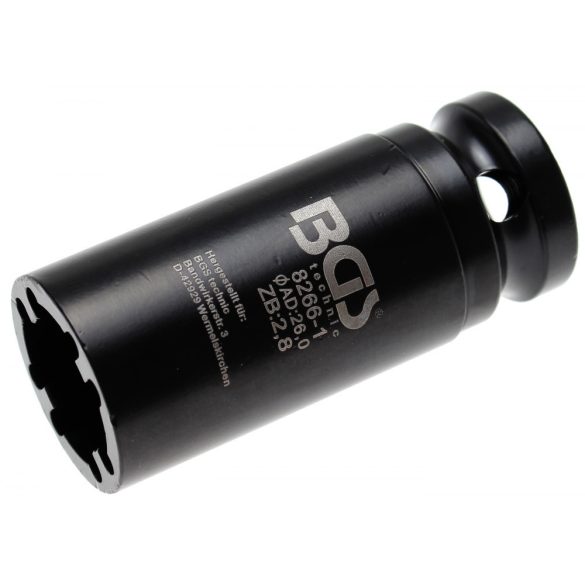 BGS technic Belső hornyos dugófej, 26x3.0 mm (BGS 8266-1)